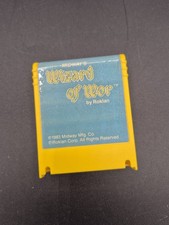 Rare YELLOW Atari 400/800/XL/XE 1983 Midway's Wizard of Wor Cartridge Roklan image