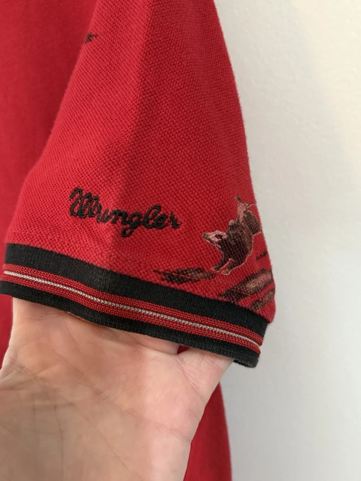 Camisa Polo Vaquera Wrangler Western Vintage Billriding Rodeo - Niños Talla 7-9 Foto 2 de 4