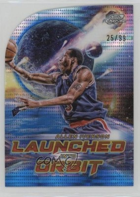 2023-24 Topps Cosmic Chrome Blue Moon Refractor 25/99 Allen Iverson HOF 1co7