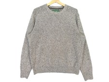 Eddie Bauer Sweater Men  s XL Brown Gray Marled Crewneck Cotton Knit VTG