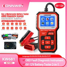 KW681 Professional Car OBD2 Scanner Diagnostic Tools 6V12V 2 in 1 Tester Tools