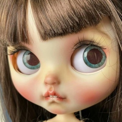 Custom ICY DOLL White Skin RBL Rabbit Teeth Cute Face Pink Hair