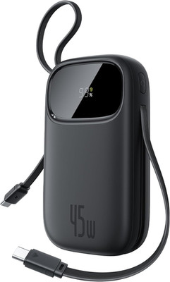 Baseus Qpow3 Powerbank 45W 20000Mah Mit 2 Integriertem USB-C Kabel, Power Bank P