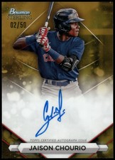 2023 Bowman Sterling #PA-JCO Jaison Chourio Autographs Gold Refractors #/50