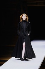 Abito girocollo Yohji Yamamoto AW 1998 Runway maglia antracite