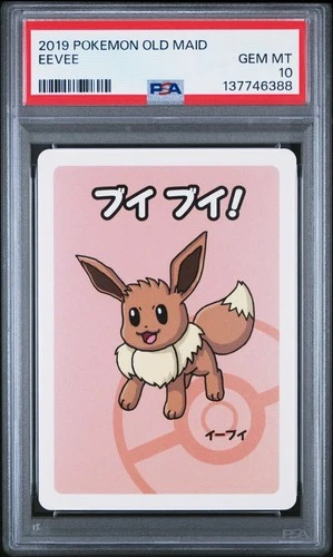 2019 POKEMON OLD MAID EEVEE PSA 10