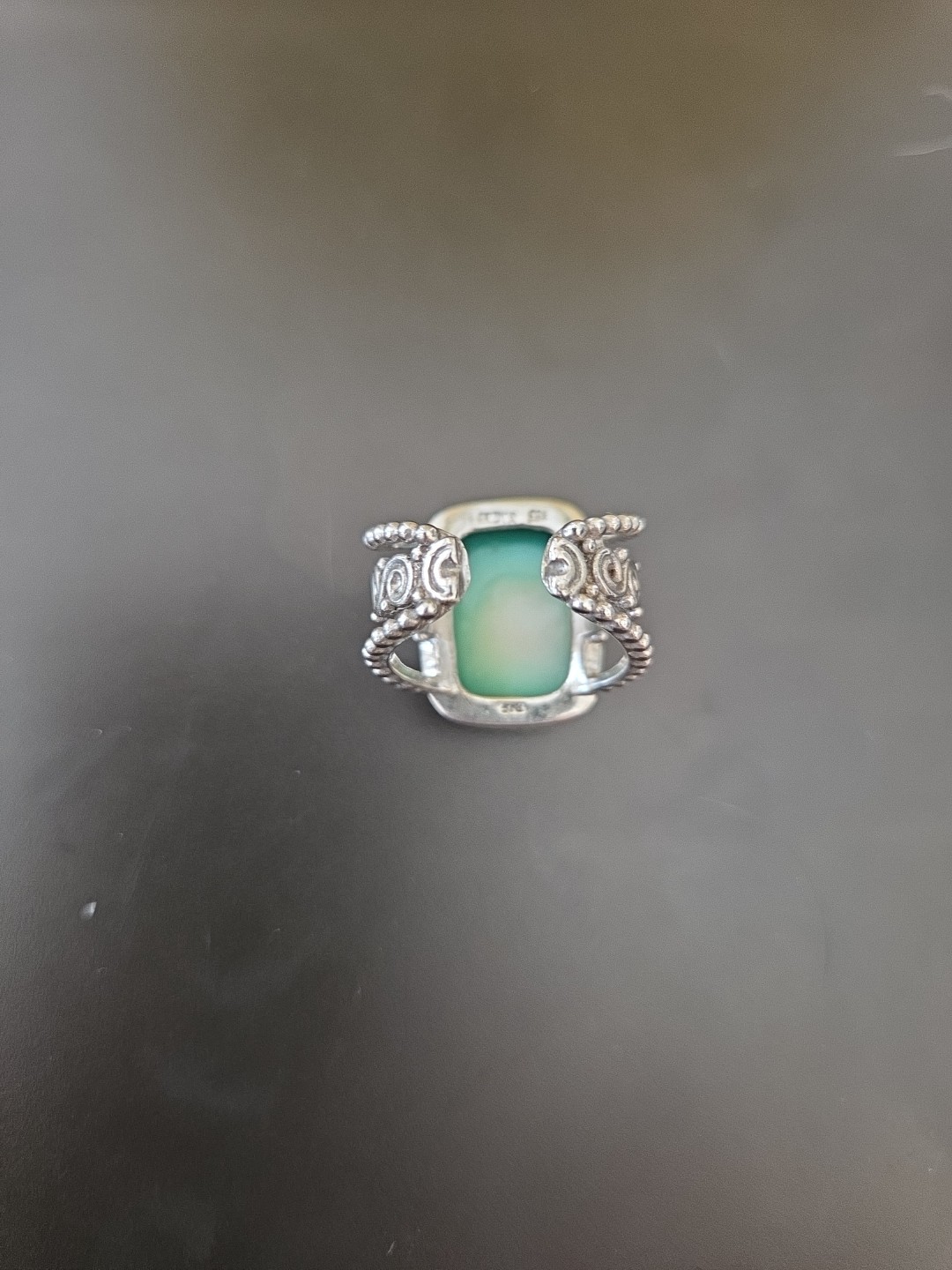 925 Sterling Silver Druzy Statement Ring India  A… - image 2