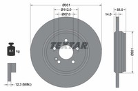 2Er-Set 2Er Set Bremsscheibe Textar 92103303 MERCEDES-BENZ 1634230012