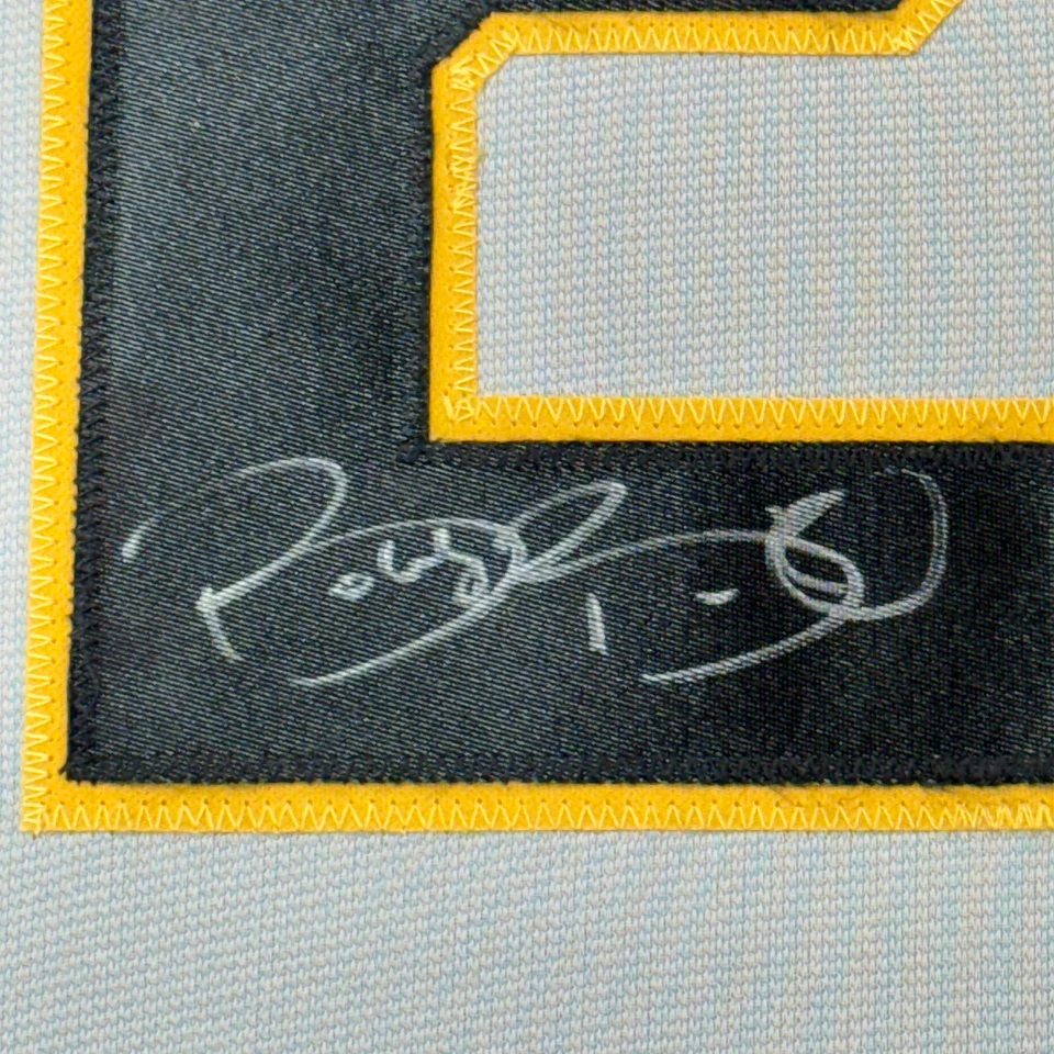 Jersey gris Pittsburgh 33x42 Bobby Bonilla enmarcado autografiado/firmado certificado de autenticidad JSA Foto 2 de 2