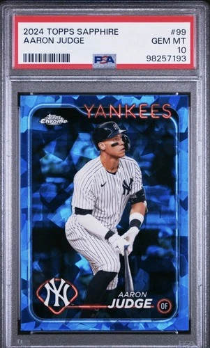 2024 Topps Chrome Sapphire Aaron Judge #99 PSA 10