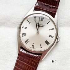 Longines Ladies Manual Wind Watch 22mm Silver Dial Roman Numerals Stainless