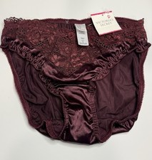 NWT Victoria's Secret VTG 90s Second Skin Satin Lace Bikini Panty Small Vintage