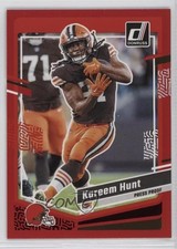 2023 Panini Donruss Press Proof Red Kareem Hunt #67 12v1