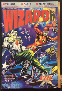 WIZARD Magazine #17  (Wizard Press 1993) w Upper Deck Football Card