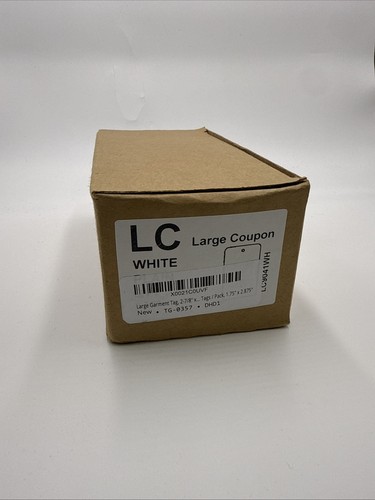 Pack of Large Garment Tags | 1.75" x 2.875" x 1.75", White , about 350 qnty