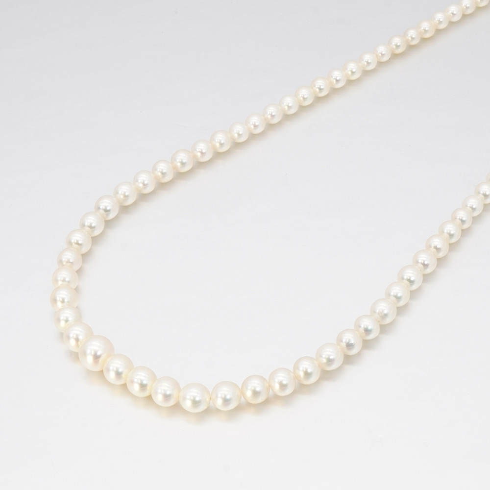 Mikimoto 3.7-7.1mm Pearl Necklace with Silver Clasp | eBay