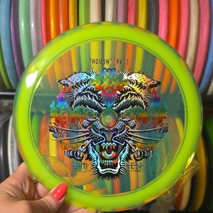 Thought Space Athletics Omen Ethos Disc Yellow Green Tiger Artwork 174g