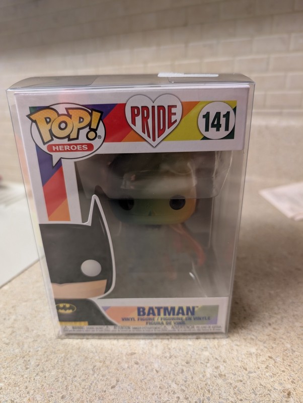 Funko Pop Batman #141 Vinyl Figure DC Comics Heroes, LGBTQ Pride, Rainbow Batman