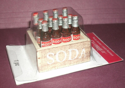 1/12 Scale Cases of Soda Pop Bottles for Diorama Miniature Cola Drink Crate