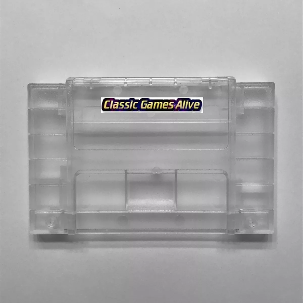 SNES Clear Plastic Case Cartridge Shell Replacement Top Quality