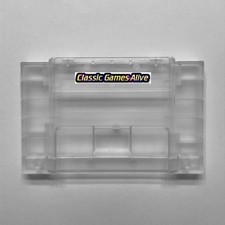 SNES Clear Plastic Case Cartridge Shell Replacement Top Quality- Super Nintendo