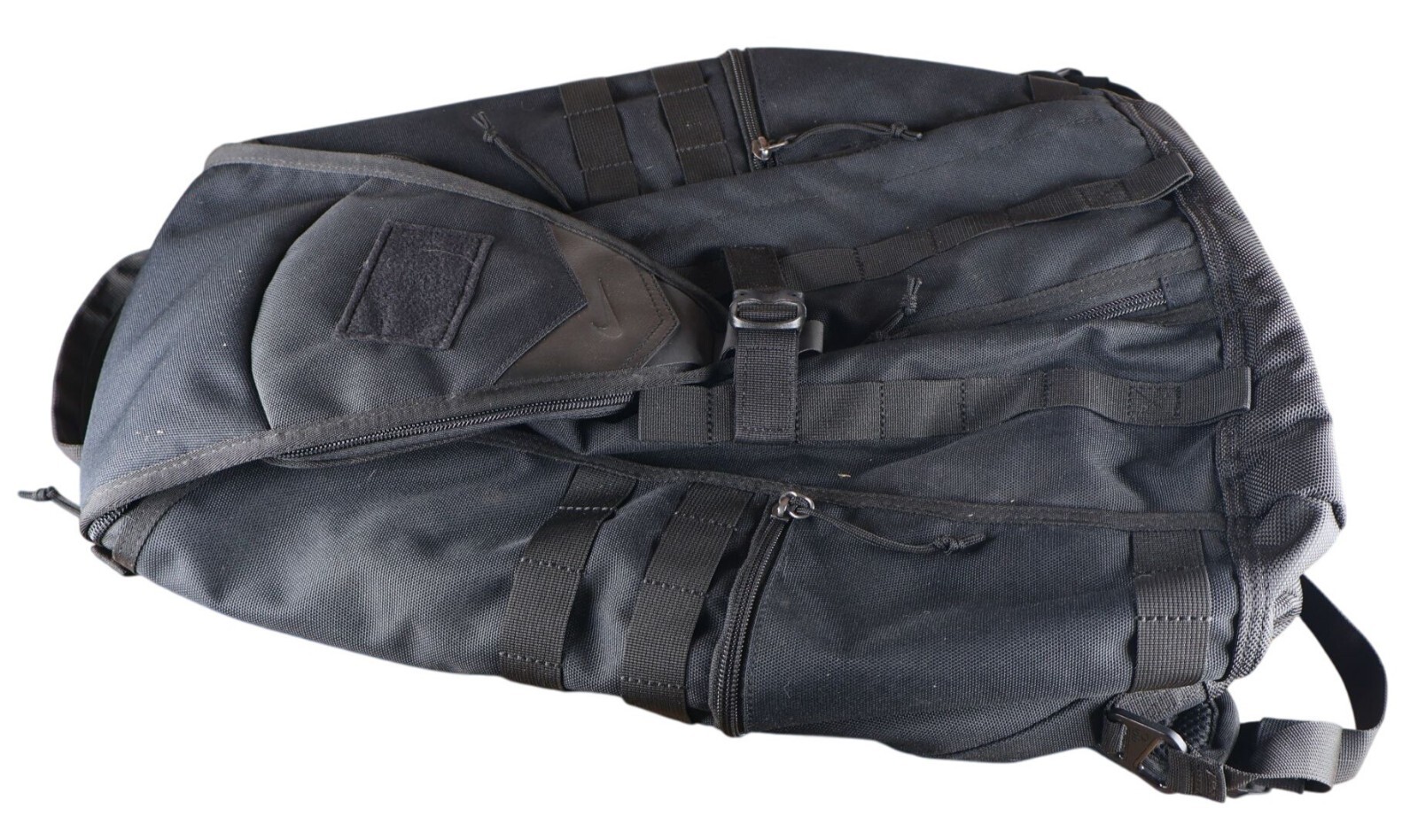 Nike Tactical Backpack Black Polyester Nylon Mult… - image 1