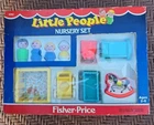Vintage Fisher Price Little People Nursery Set #0761 In Box