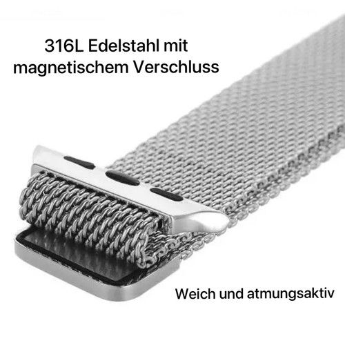Bransoletka magnetyczna Milanaise do Apple Watch 1-6 7 8 9 10 SE ULTRA stal nierdzewna iWatch - Zdjęcie 14 z 42