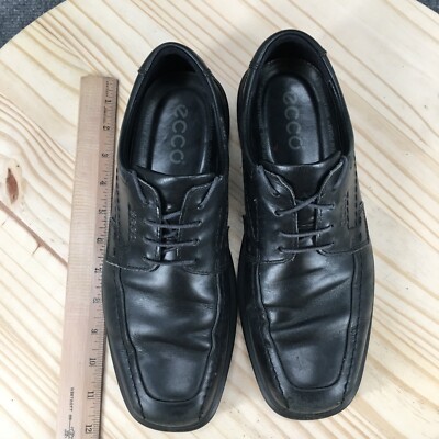 Ecco Shoes Mens 42 Dress Oxford Black Leather Lace Up Low  display picture 3