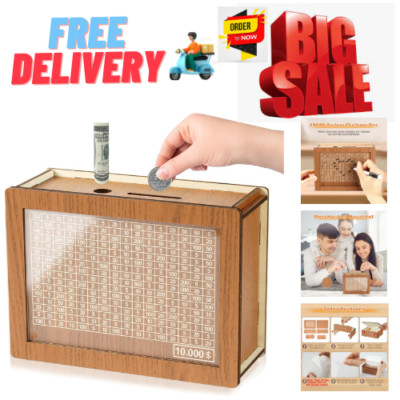 10000 Savings Challenge Box, Cashbox Kakeibo Money Saving Box