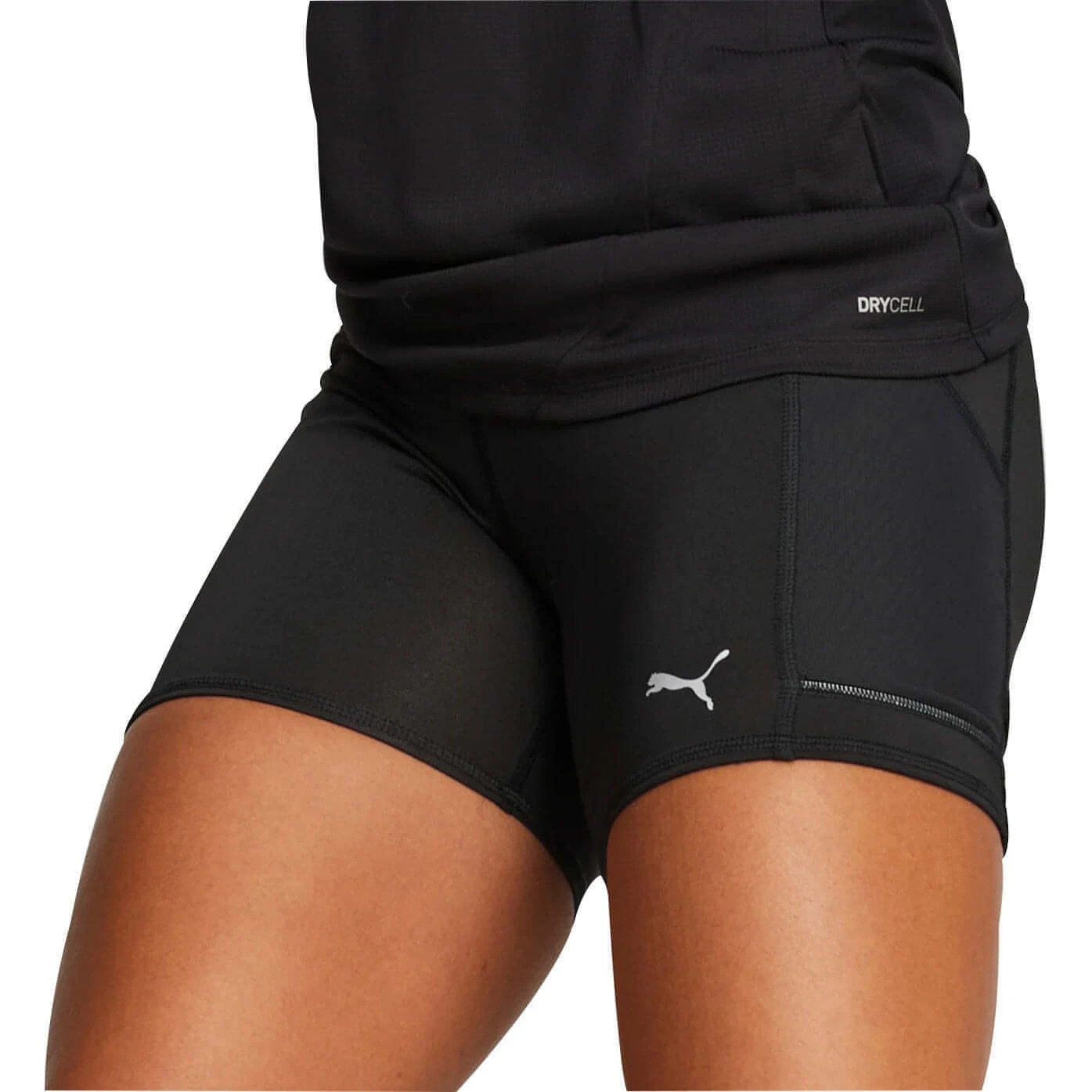 Puma Run Favourite Womens Short Tights Black Running Fitted Sports Shorts Ladies