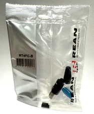 Neutrik Rean RT4FC-B Tiny XLR 4-Pin Female Black & Gold.