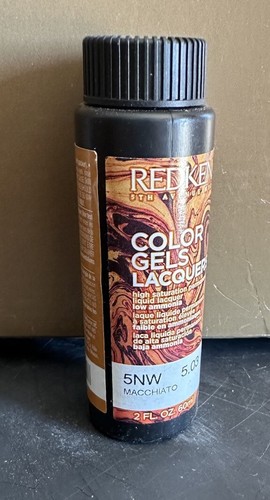 Redken Color Gels Lacquers Permanent Liquid Color 2 oz - 5NW Macchiato New