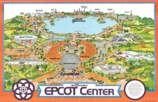 Epcot Center Horizons World of Motion Universe of Energy Futureworld Retro Print
