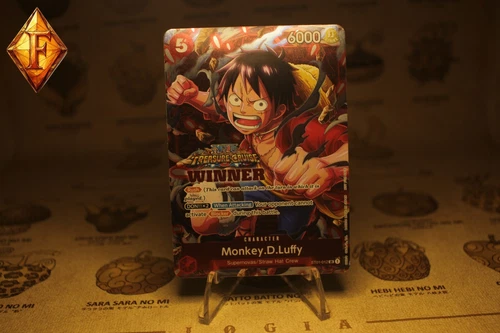 One Piece TCG Monkey.D Luffy ST01-012 WINNER FULL ART Treasure Cruise PROMO