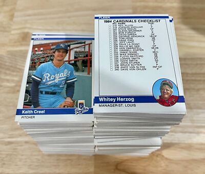 1984 Fleer Baseball Cards 251-500 (EX-NM) - You Pick - Complete Your Set