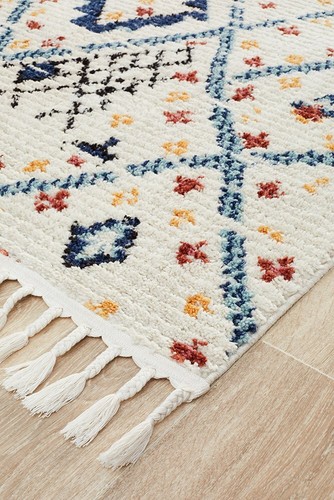 Clearance!I Floor Rug Tribal Moroccan Monochrome Diamond Modern Carpet 111 - Picture 3 of 7