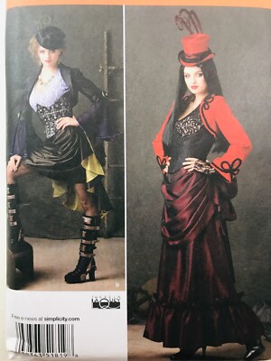 Simplicity MISSES' COSTUME Sewing Patterns 1819 UNCUT Sz 6-12 STEAMPUNK