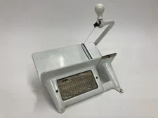 Vintage Antique Corcoran Porcelain Tru-Cut Cheese Cutter Country Store