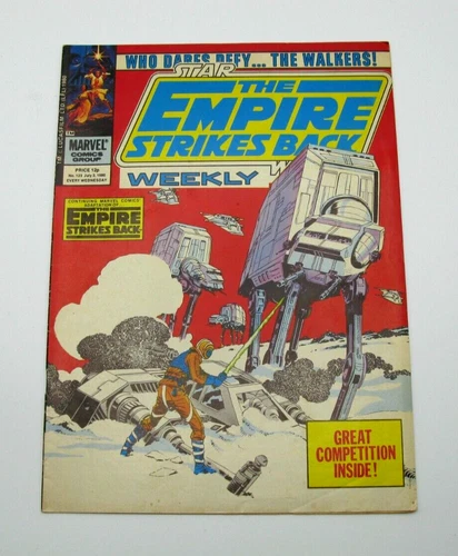 STAR WARS THE EMPIRE STRIKES BACK WEEKLY #123 ( UK MARVEL ) VERY GOOD CONDITION