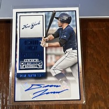 Desmond Lindsay 2015 Panini Contenders Draft Ticket Blue Foil Auto RC #34 Mets