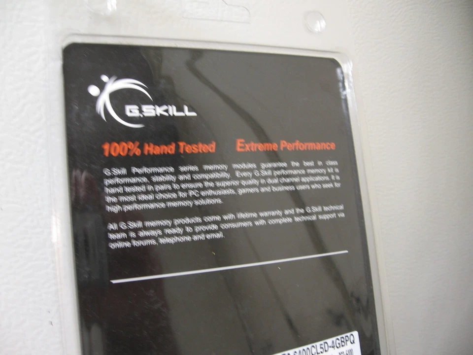 G.Skill Dual Channel Desktop Memory DDRII1GB, PC2-6400 CL 5-5-15 1.8v-2.0v - NEW - Image 2 of 4
