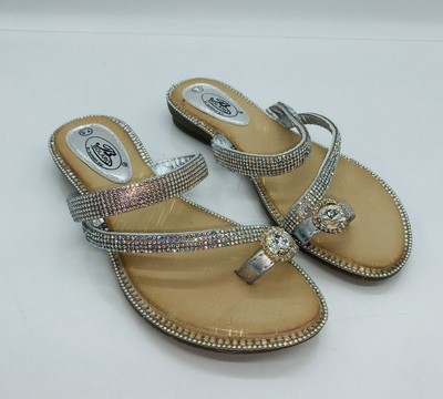 toe ring slide sandals