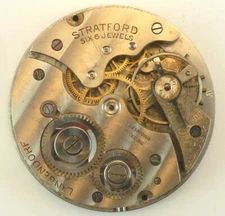 Vintage Langendorf Mechanical Pocket Watch Movement - Prts Rpr - Good Balance