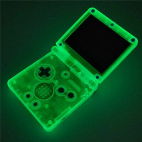 Nintendo Game Boy Advance GBA SP Glow in the Dark Clear Blue System AGS 001