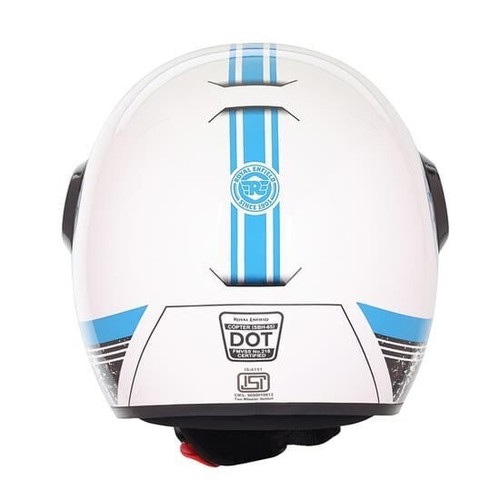 ROYAL ENFIELD COPTER CROSS PATTERN OPEN FACE HALMET WITH VISOR - Picture 5 of 18