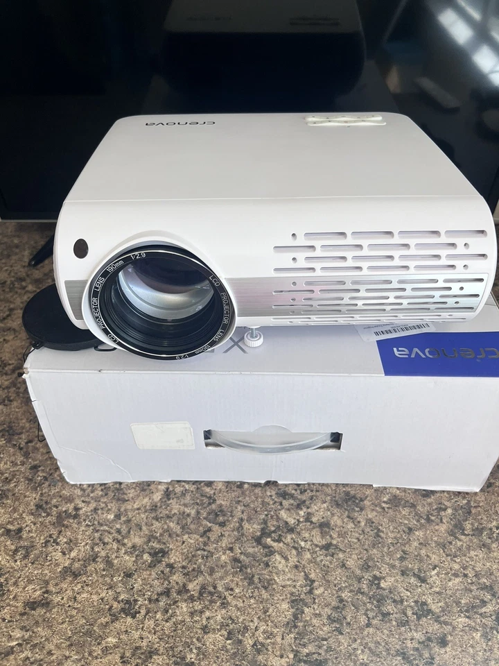 Proyector de video para el hogar Crenova, proyector de películas LED 6800 lux Full HD, XPE660 NUEVO Foto 2 de 4