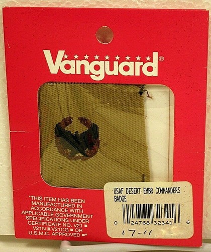 USAF Air Force Commander's Insignia Badge Desert Uniform Patch  - Picture 1 of 2