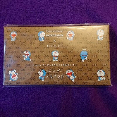 GUCCI × DORAEMON collaboration Memopad oggi Brand New FUJIKO JAPAN limited MEMO