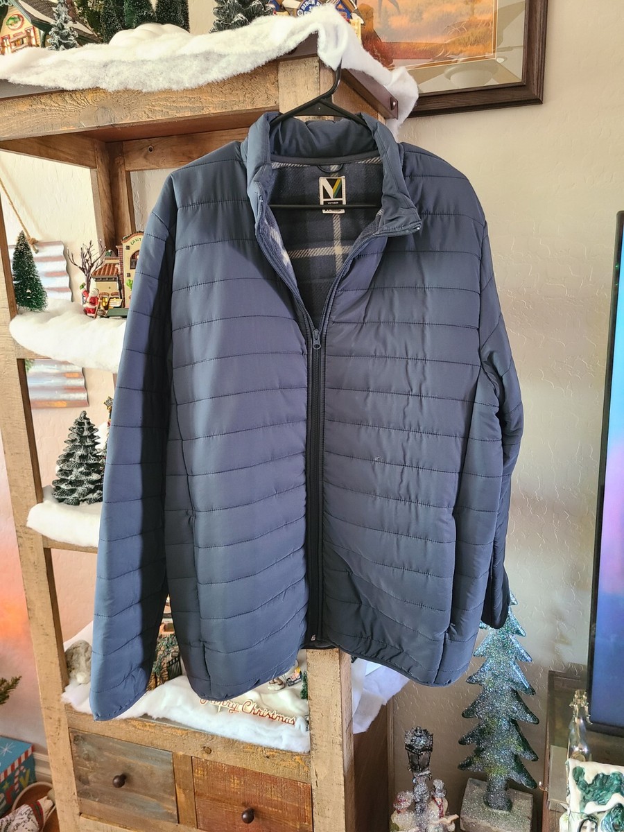 fleece lined puffer jacket mens